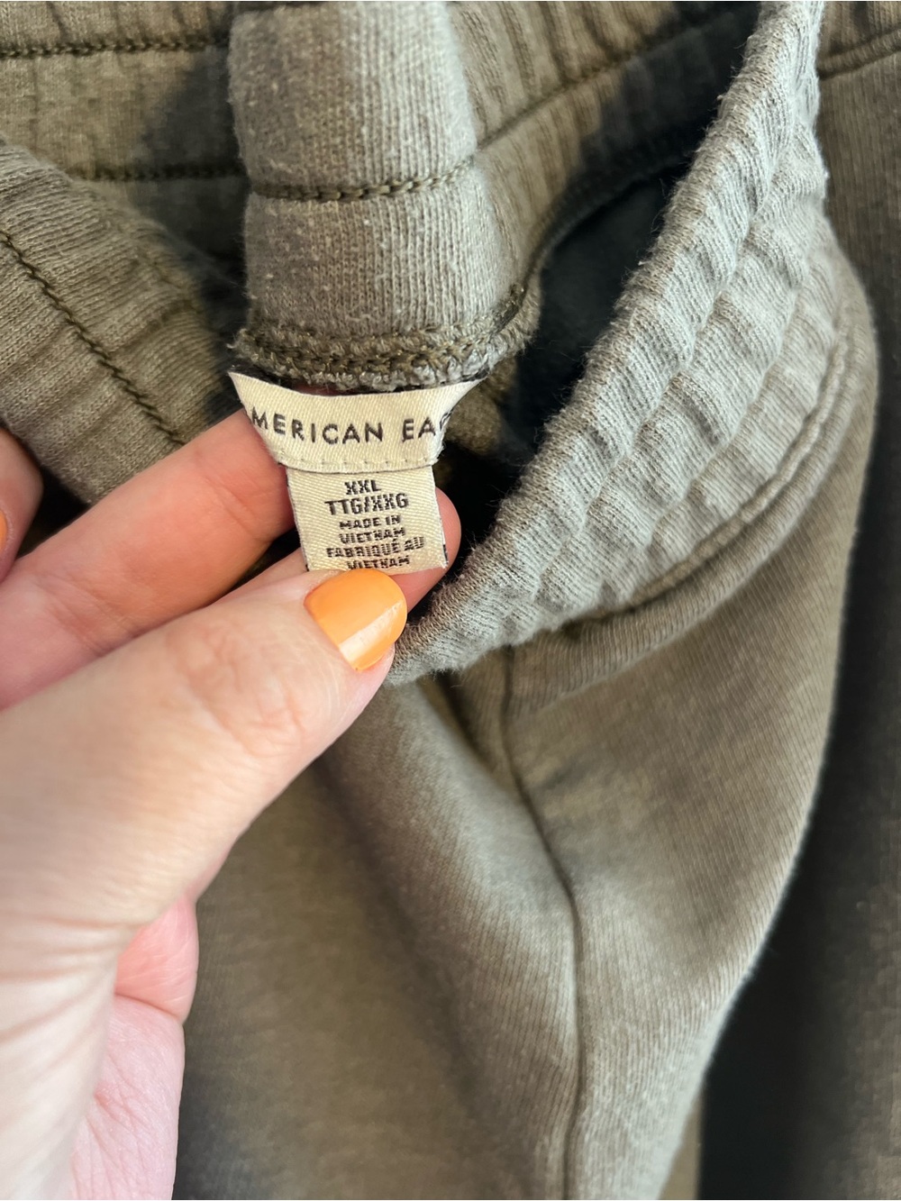 American Eagle Outfitters - Lot of 2 Sweat Shorts - Olive & Grey | Women’s XXL - Picture 8 of 9